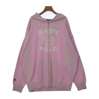 アベイシングエイプ(A BATHING APE)のA BATHING APE アベイシングエイプ パーカー M ピンク 【古着】【中古】(パーカー)