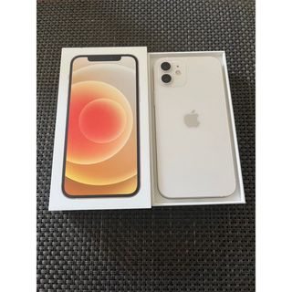 【美品】iPhone12 本体 128GB ホワイト SIMロック解除済み(スマートフォン本体)