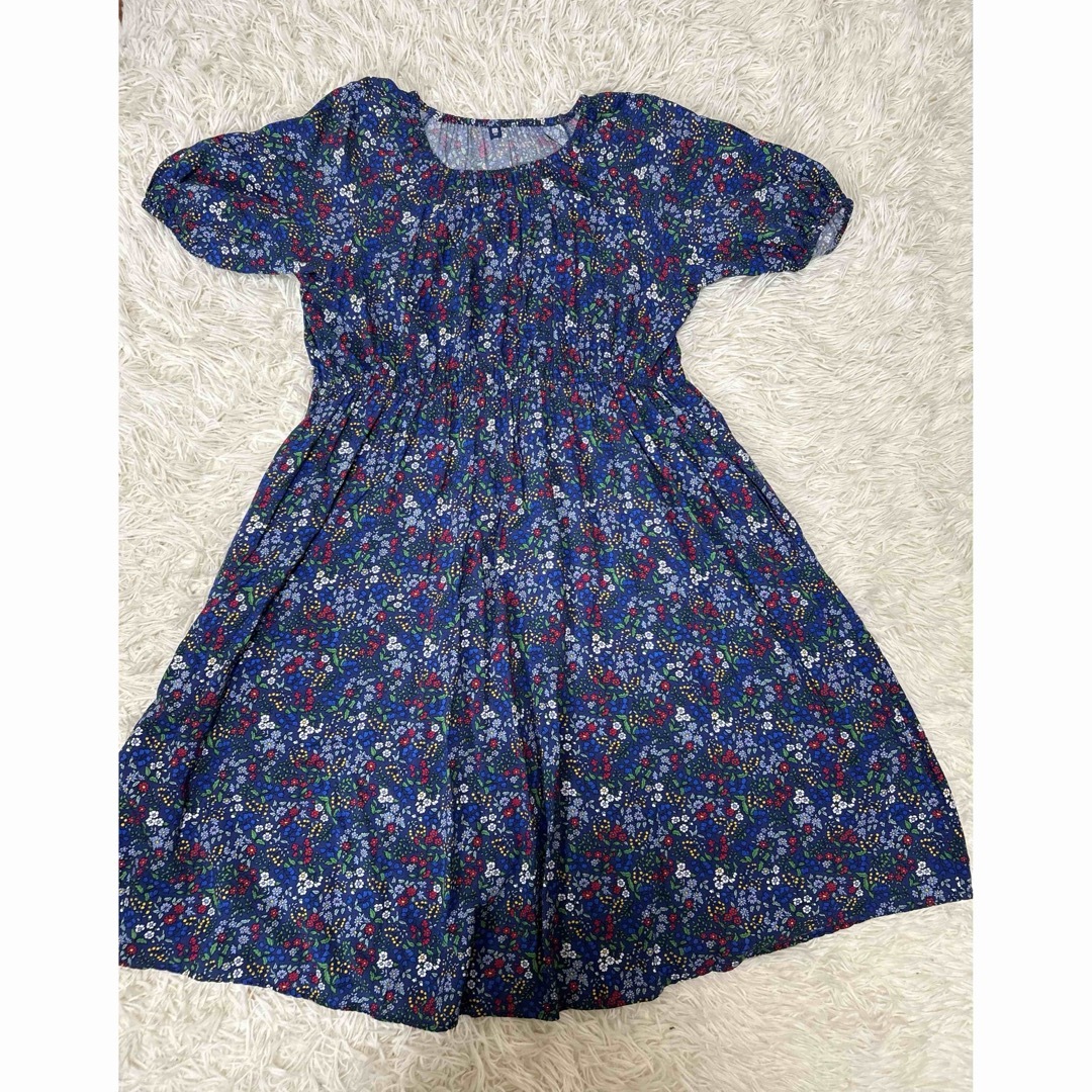 UNIQLO(ユニクロ)の#UNIQLO 半袖ワンピース　160 キッズ/ベビー/マタニティのキッズ服女の子用(90cm~)(ワンピース)の商品写真