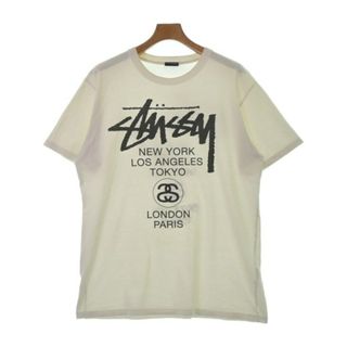 ステューシー(STUSSY)のSTUSSY ステューシー Tシャツ・カットソー L 白 【古着】【中古】(Tシャツ/カットソー(半袖/袖なし))