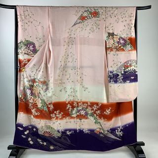 振袖 身丈160.5cm 裄丈66cm 正絹 優品 【中古】(着物)