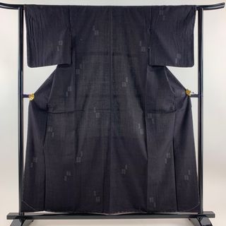 結城紬 身丈159cm 裄丈62.5cm 正絹 美品 逸品 【中古】(着物)