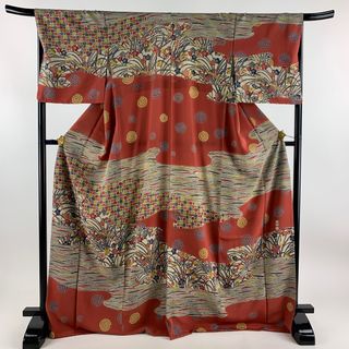 訪問着 身丈172cm 裄丈68cm 正絹 美品 逸品 【中古】(着物)