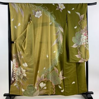 振袖 身丈158.5cm 裄丈67cm 正絹 美品 逸品 【中古】(着物)