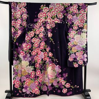 振袖 身丈165cm 裄丈70.5cm 正絹 美品 逸品 【中古】(着物)