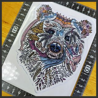 くま ステッカー 15×11.5 (cm) Bear09(その他)