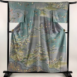 訪問着 身丈156.5cm 裄丈66cm 正絹 逸品 【中古】(着物)