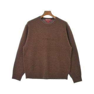 シュプリーム(Supreme)のSupreme シュプリーム ニット・セーター S 茶 【古着】【中古】(ニット/セーター)