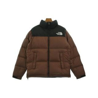 THE NORTH FACE ダウンジャケット/ダウンベスト L 茶x黒 【古着】【中古】(ダウンジャケット)