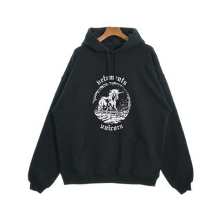 VETEMENTS - VETEMENTS ヴェトモン パーカー S 黒 【古着】【中古】