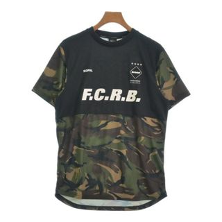 F.C.R.B Tシャツ・カットソー M ベージュx黒xカーキ等(迷彩) 【古着】【中古】(Tシャツ/カットソー(半袖/袖なし))