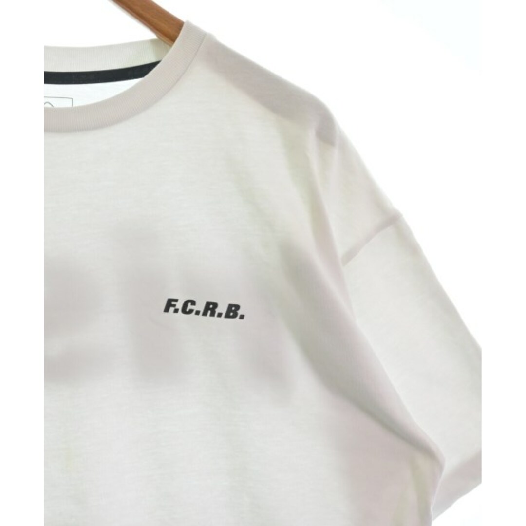 F.C.R.B エフシーアールビー Tシャツ・カットソー M 白x黒 【古着】【中古】 メンズのトップス(Tシャツ/カットソー(半袖/袖なし))の商品写真
