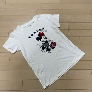 ユニクロ(UNIQLO)のUNIQLO★ユニクロ★Tシャツ　ミニー　ディズニー　Sサイズ　ホワイト(Tシャツ(半袖/袖なし))