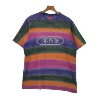 シュプリーム(Supreme)のSupreme Tシャツ・カットソー L カーキxピンクx紫等(タイダイ) 【古着】【中古】(Tシャツ/カットソー(半袖/袖なし))