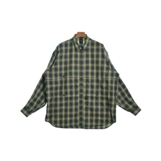 DAIWA PIER39 カジュアルシャツ L 緑xベージュ系(チェック) 【古着】【中古】(シャツ)