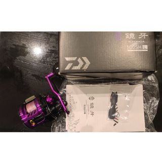 DAIWA - 鏡牙　100shl 左ハンドル　ミリオネア　ジギング　　ベイト紫　パープル　美品