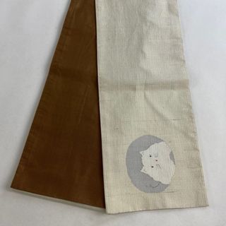 半幅帯 美品 名品 正絹 【中古】(帯)