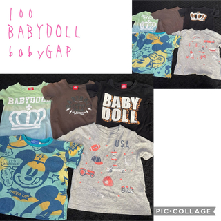 ベビードール(BABYDOLL)のBABYDOLL babyGAP 半袖 Tシャツ 5枚セット 100(Tシャツ/カットソー)