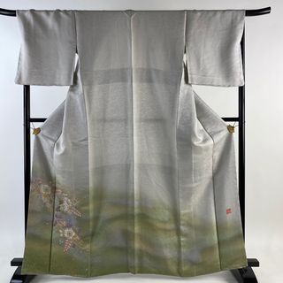 訪問着 身丈167cm 裄丈68cm 正絹 美品 逸品 【中古】(着物)