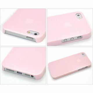 iPhone SE/5s/5専用ペールカラーケース【ピンク：クリーム2色SET】(iPhoneケース)