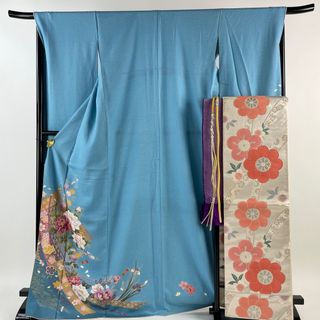 振袖 身丈170cm 裄丈67.5cm 正絹 秀品 【中古】(着物)