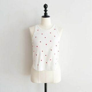 シールームリン(SeaRoomlynn)のsearoomlynn Heart embroidery パッド in アメスリ(タンクトップ)