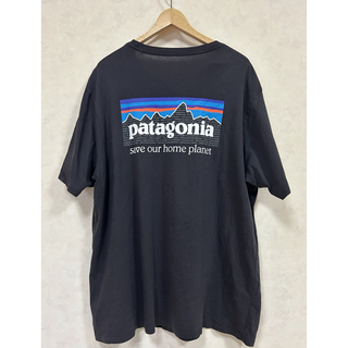 パタゴニア(patagonia)のパタゴニア M's P-6ミッションオーガニックメンズ半袖Tシャツ ブラックXL(Tシャツ/カットソー(半袖/袖なし))
