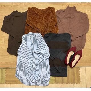 ユニクロ(UNIQLO)のまとめうり【全て美品】レディース　6点セット　guユニクロアメリカンホリック(シャツ/ブラウス(長袖/七分))