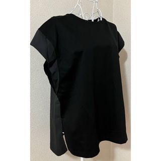 ニジュウサンク(23区)の新品タグ付  23区 フレンチリーブ カットソー シャツ 38  オンワード樫山(Tシャツ/カットソー(半袖/袖なし))