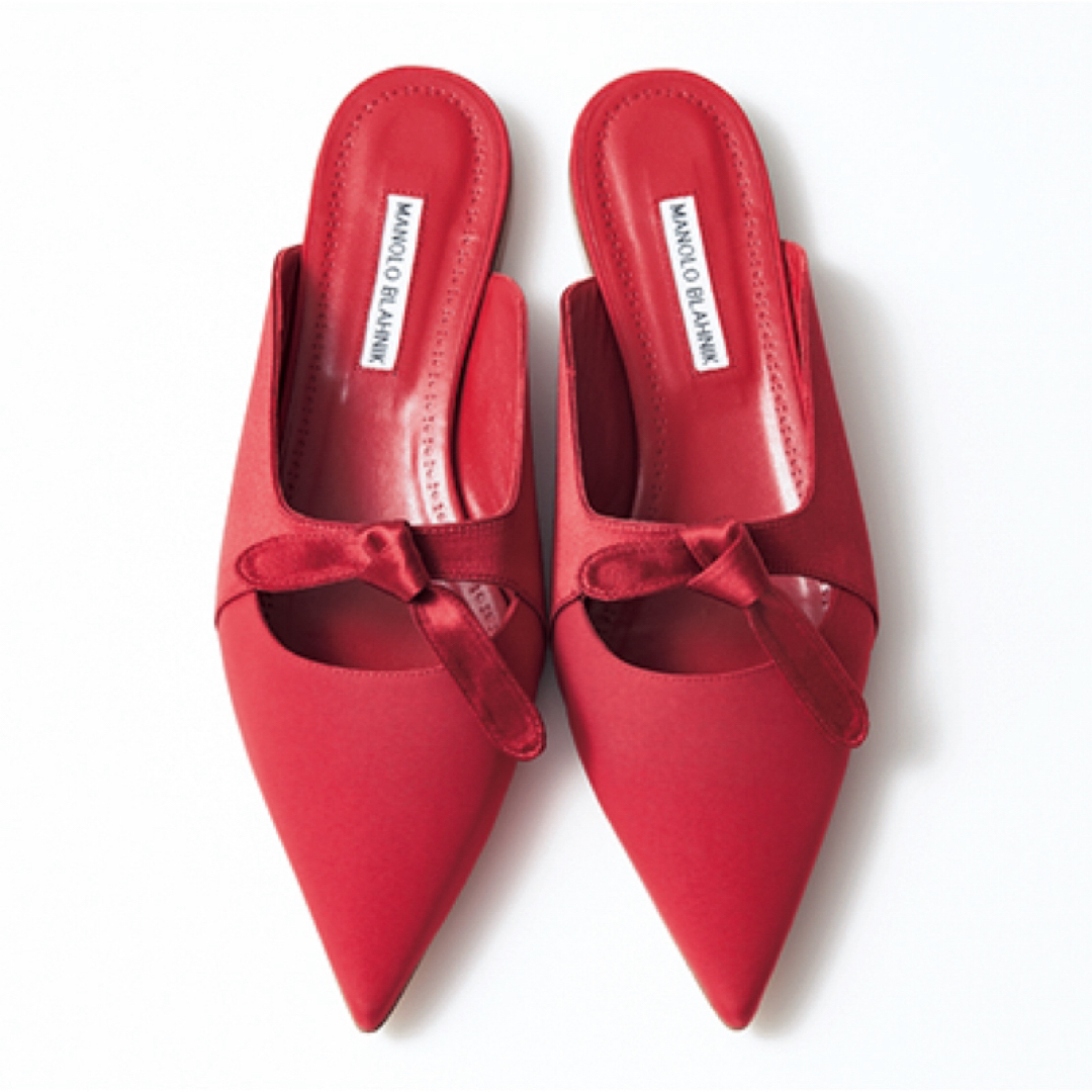 MANOLO BLAHNIK マロブラニク リボン ミュール 35 MANOLO BLAHNIK マロブラニク リボン ミュール 35