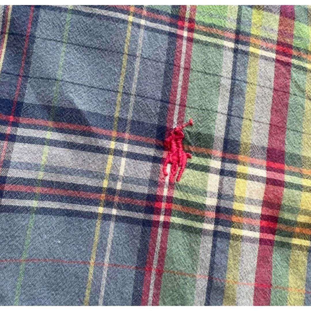 POLO RALPH LAUREN(ポロラルフローレン)のD Ralph Lauren ラルフローレン　チェックシャツ　半袖　ボタンダウン メンズのトップス(Tシャツ/カットソー(半袖/袖なし))の商品写真