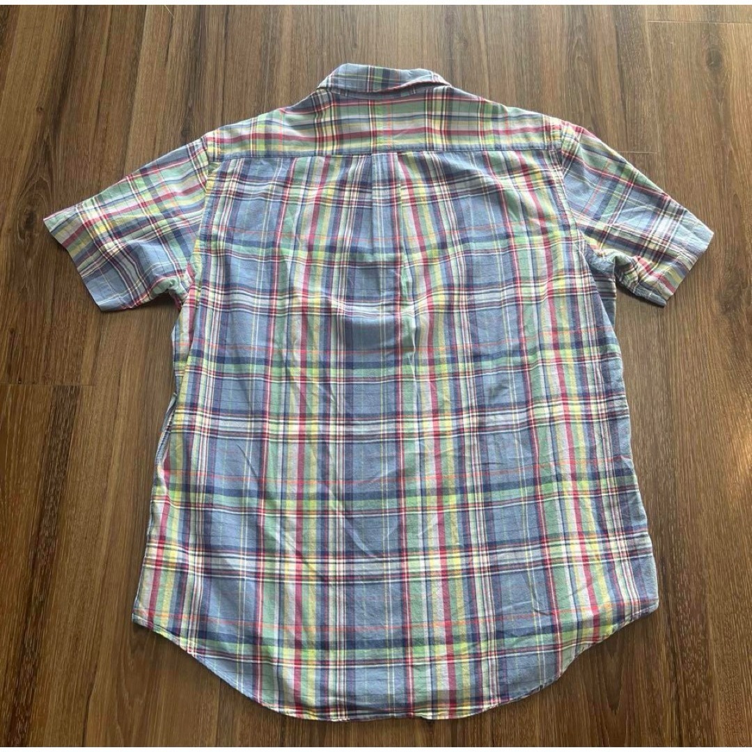 POLO RALPH LAUREN(ポロラルフローレン)のD Ralph Lauren ラルフローレン　チェックシャツ　半袖　ボタンダウン メンズのトップス(Tシャツ/カットソー(半袖/袖なし))の商品写真