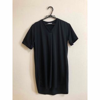 吸汗速乾Ｖネックチュニック　ロング　Tシャツ　ニッセン