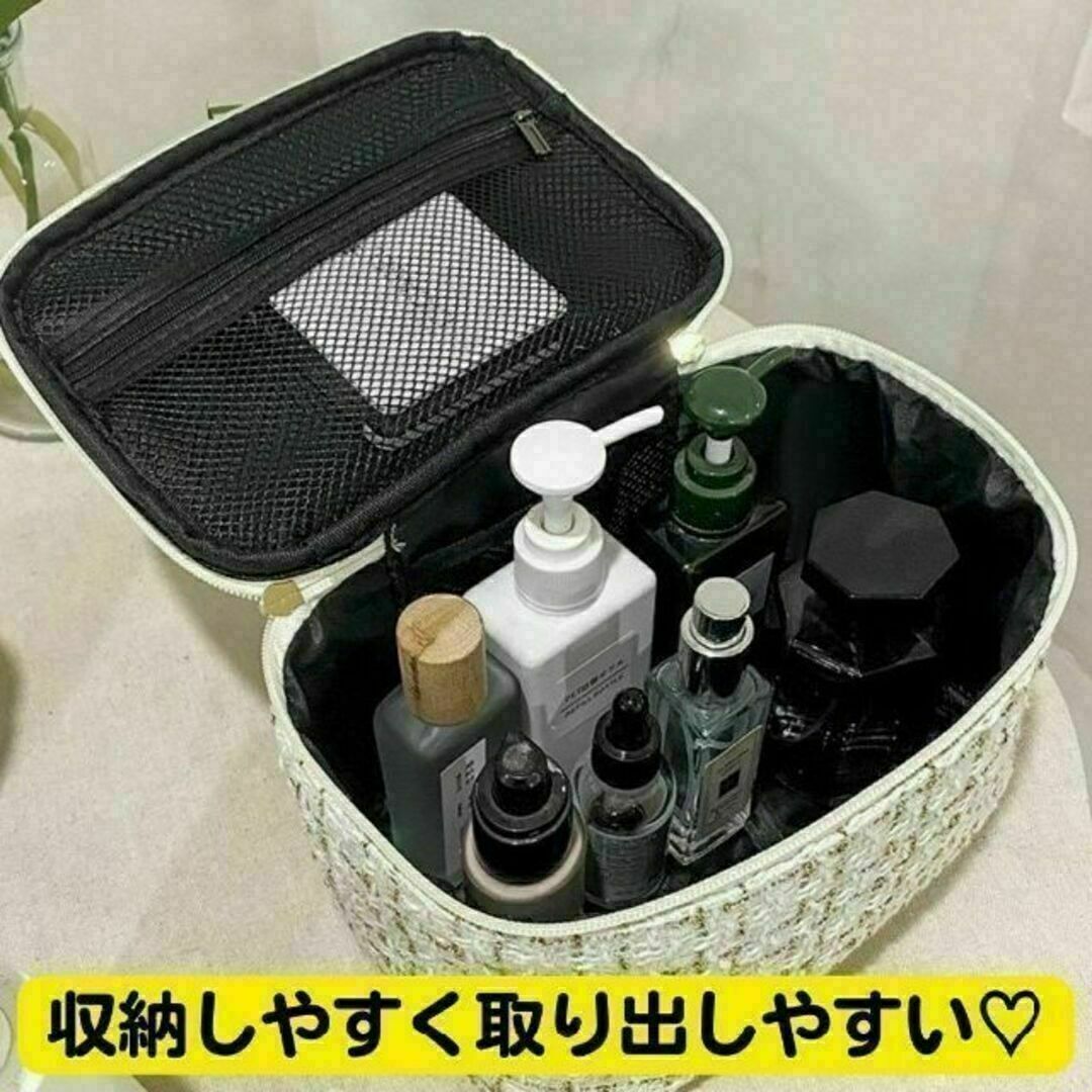 【SALE】メイクBox　大容量　プレゼント　ハンドル付き　ブラック コスメ/美容のメイク道具/ケアグッズ(メイクボックス)の商品写真