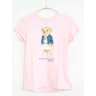 ラルフローレン(Ralph Lauren)の【夏物 新入荷!】†ラルフローレン/Ralph Lauren†150cm(L) 半袖Tシャツ/半袖カットソー ピンク ベア【中古】子供服 キッズ kids ジュニア 女の子 夏 tops 405042(Tシャツ/カットソー)