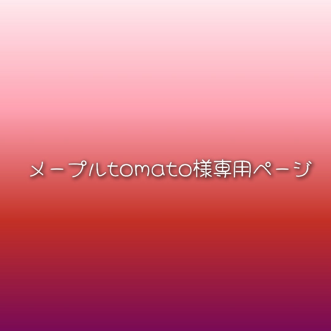 メープルtomato様専用ページ ハンドメイドの素材/材料(各種パーツ)の商品写真