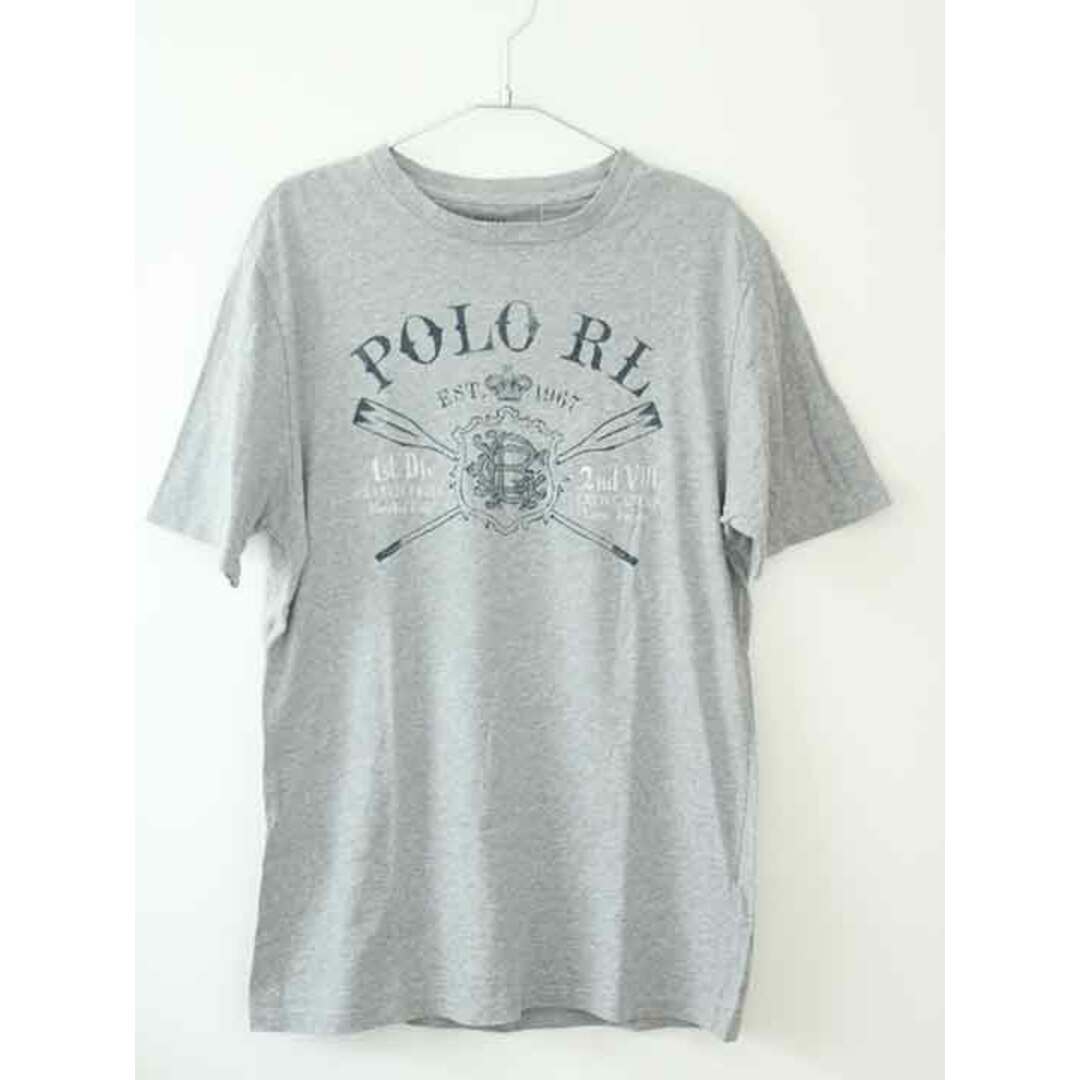 Ralph Lauren(ラルフローレン)の【夏物 新入荷!】†ラルフローレン/Ralph Lauren†170cm(XL) 半袖Tシャツ/半袖カットソー グレー【中古】子供服 キッズ kids ジュニア 男の子 夏 tops 405042 キッズ/ベビー/マタニティのキッズ服女の子用(90cm~)(Tシャツ/カットソー)の商品写真