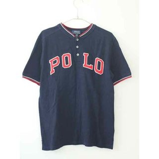 ラルフローレン(Ralph Lauren)の【夏物 新入荷!】†ラルフローレン/Ralph Lauren†160cm(L) 半袖Tシャツ/半袖カットソー/ポロシャツ 紺【中古】子供服 キッズ kids ジュニア 男の子 夏 tops 405042(Tシャツ/カットソー)