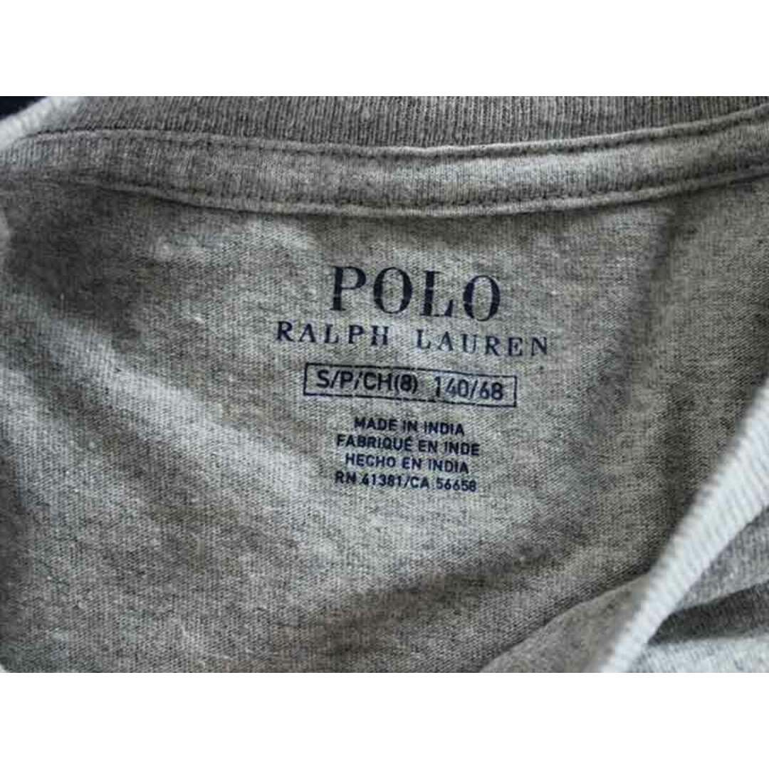 Ralph Lauren(ラルフローレン)の【夏物 新入荷!】†ラルフローレン/Ralph Lauren†140cm(S) 半袖Tシャツ/半袖カットソーグレー【中古】子供服 キッズ kids ジュニア 男の子 夏 tops 405042 キッズ/ベビー/マタニティのキッズ服女の子用(90cm~)(Tシャツ/カットソー)の商品写真