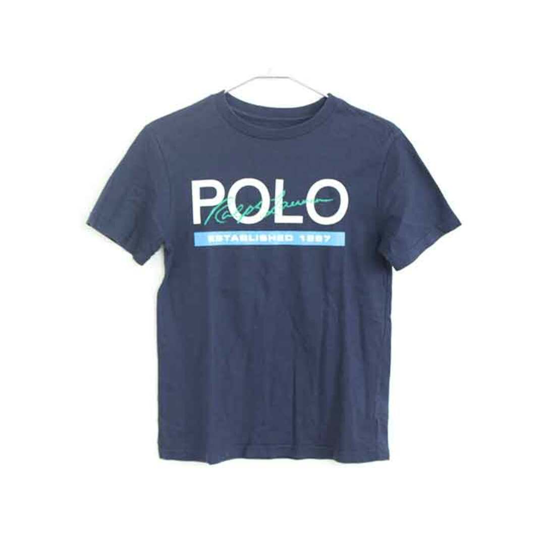 Ralph Lauren(ラルフローレン)の【夏物 新入荷!】†ラルフローレン/Ralph Lauren†140cm(S) 半袖Tシャツ/半袖カットソー 紺【中古】子供服 キッズ kids ジュニア 男の子 夏 tops 405042 キッズ/ベビー/マタニティのキッズ服女の子用(90cm~)(Tシャツ/カットソー)の商品写真