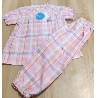 イオン(AEON)の新品未使用タグ付き　120サイズ　パジャマ ピンク 女の子 セットアップ(パジャマ)