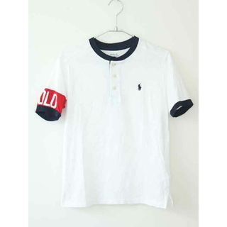 ラルフローレン(Ralph Lauren)の【夏物 新入荷!】†ラルフローレン/Ralph Lauren†150cm(M) 半袖Tシャツ/半袖カットソー 白【中古】子供服 キッズ kids ジュニア 男の子 夏 tops 405042(Tシャツ/カットソー)