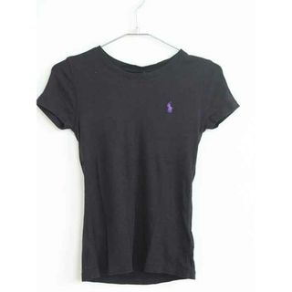 ラルフローレン(Ralph Lauren)の【夏物 新入荷!】†ラルフローレン/Ralph Lauren†140cm(M) 半袖Tシャツ/半袖カットソー 黒【中古】子供服 キッズ kids ジュニア 女の子 夏 tops 405042(Tシャツ/カットソー)