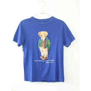 ラルフローレン(Ralph Lauren)の【夏物 新入荷!】†ラルフローレン/Ralph Lauren†150cm(M) 半袖Tシャツ/半袖カットソー 青 ベア【中古】子供服 キッズ kids ジュニア 男の子 夏 tops 405042(Tシャツ/カットソー)