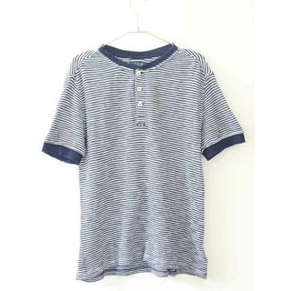 ラルフローレン(Ralph Lauren)の【夏物 新入荷!】†ラルフローレン/Ralph Lauren†160cm(L) 半袖Tシャツ/半袖カットソー 紺×白【中古】子供服 キッズ kids ジュニア 男の子 夏 tops 405042(Tシャツ/カットソー)