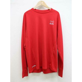 アンダーアーマー(UNDER ARMOUR)の【新入荷】■UNDER ARMOUR/アンダーアーマー■トレーニングウェア/ランニング長袖Tシャツ/長袖 レッド/赤 メンズ LG【中古】春夏秋冬 105042(Tシャツ/カットソー(半袖/袖なし))