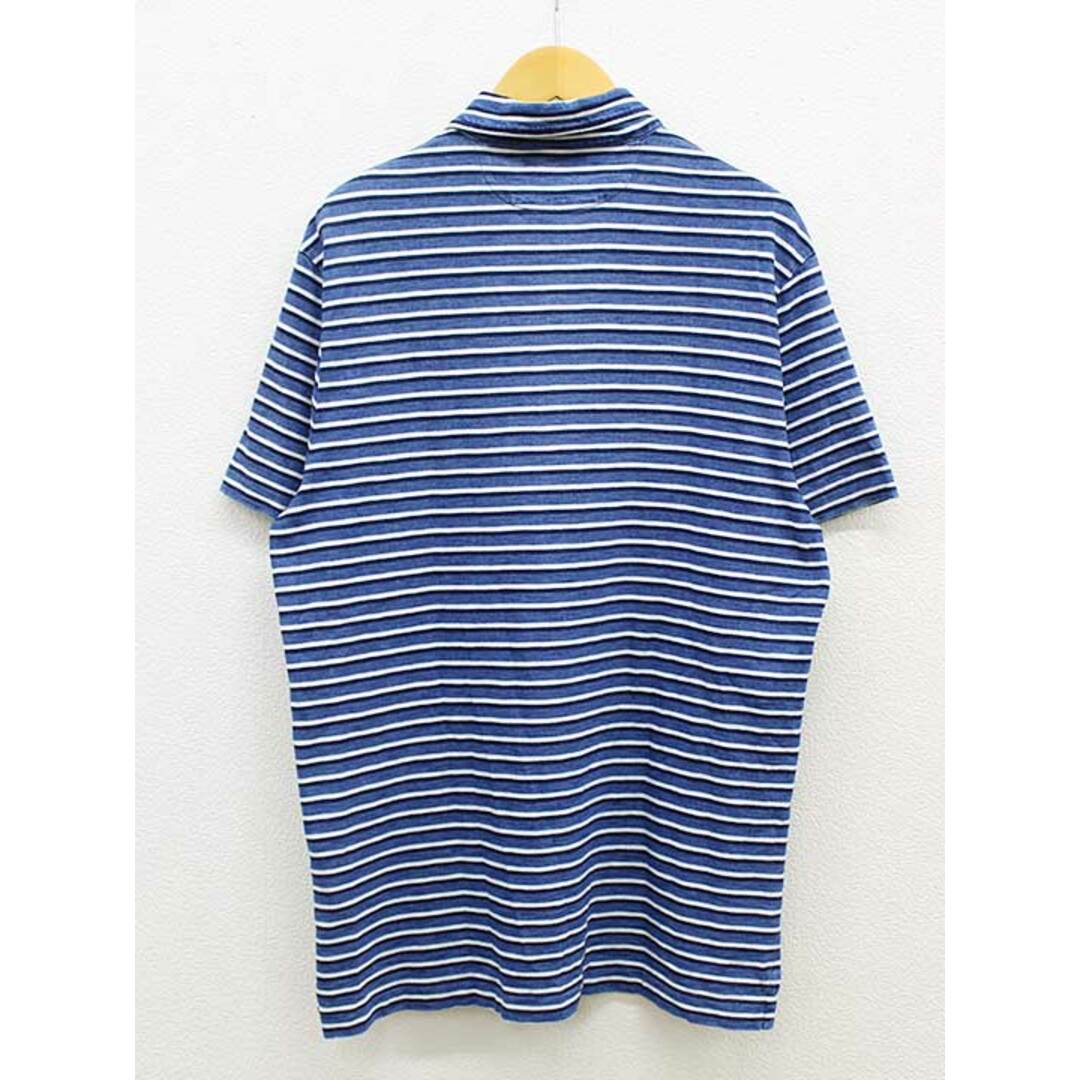 Ralph Lauren(ラルフローレン)の【夏物 新入荷】▼POLO RALPH LAUREN/ポロラルフローレン▼ボーダーポロシャツ/半袖  ブルー×ネイビー×ホワイト/青×紺×白 メンズ M【中古】 夏 034042 メンズのトップス(ポロシャツ)の商品写真