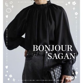 ボンジュールサガン(BONJOUR SAGAN)のBonjour sagan  シアーギャザーブラウス(シャツ/ブラウス(長袖/七分))