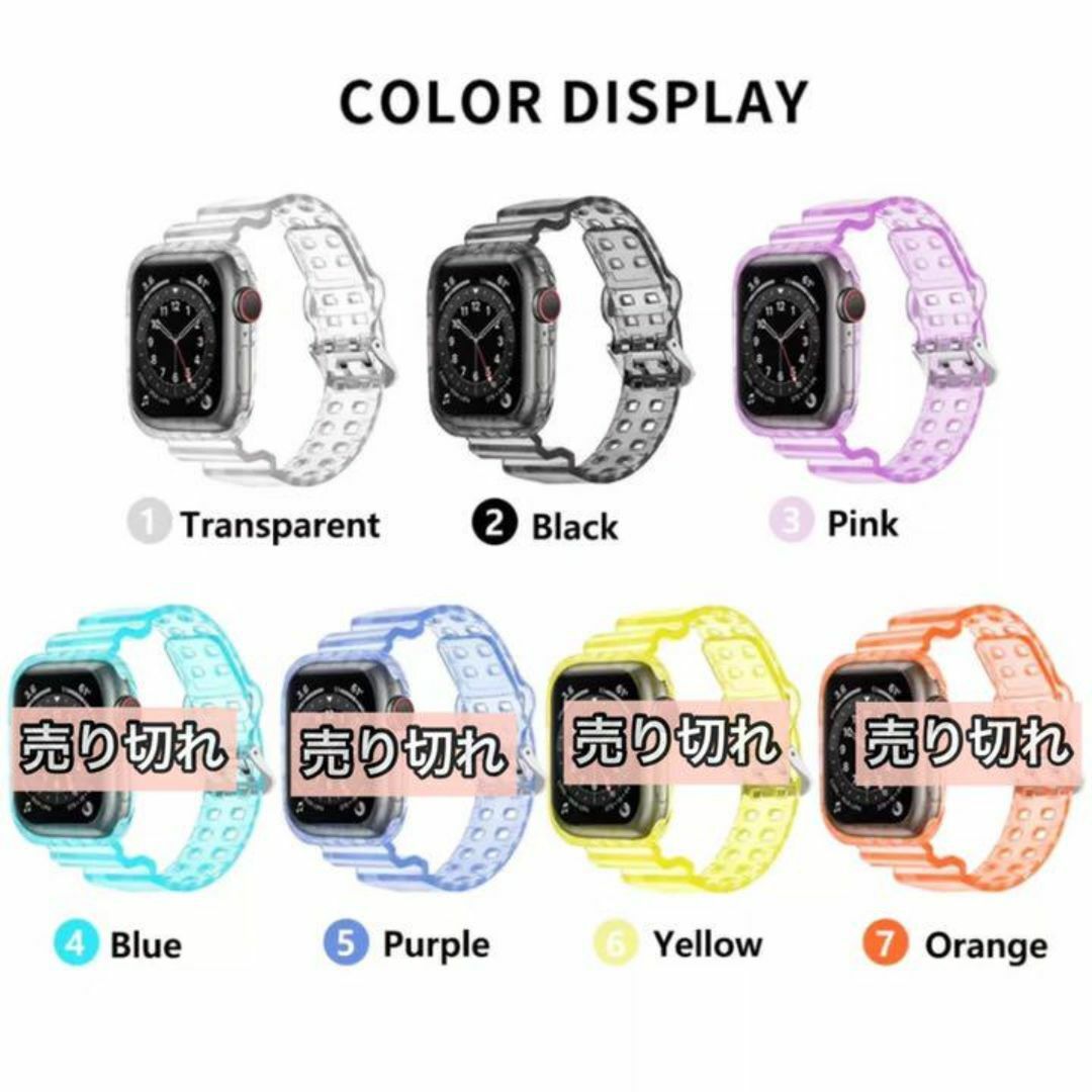 Apple Watch アップルウォッチ ブラック クリアバンド38mm レディースのファッション小物(腕時計)の商品写真