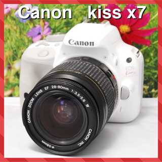 キヤノン(Canon)の❤️軽量サイズ❤️高機能❤️Canon  kiss x7 レンズキット❤️(デジタル一眼)